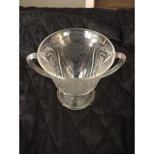 VTG Clear Depression Glass Hazel Atlas Royal Lace Sugar Bowl Excellent Condition